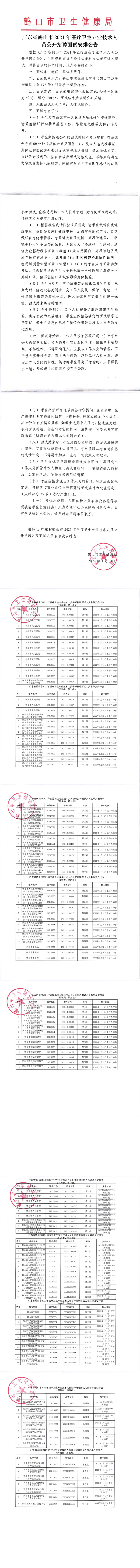 廣東省鶴山市2021年醫(yī)療衛(wèi)生專業(yè)技術(shù)人員公開招聘面試安排公告.png